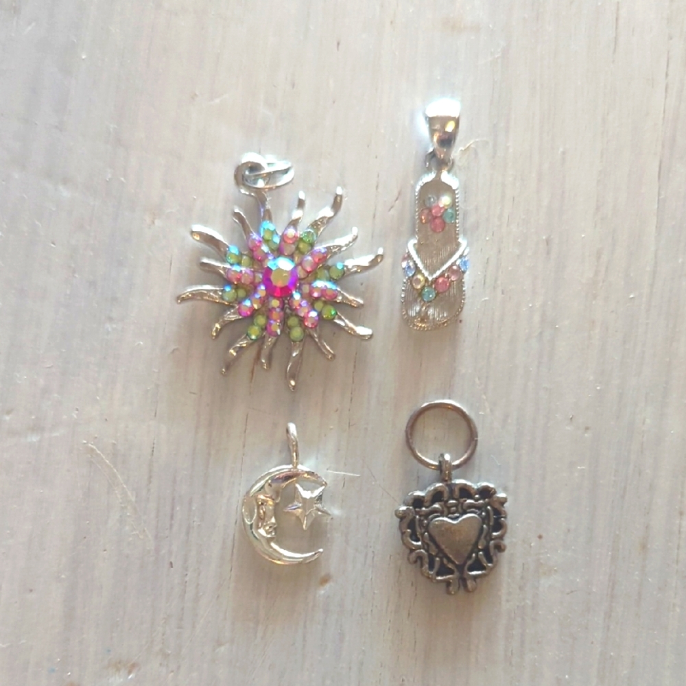 Collection of 4 charms! All about the size of a quarter.